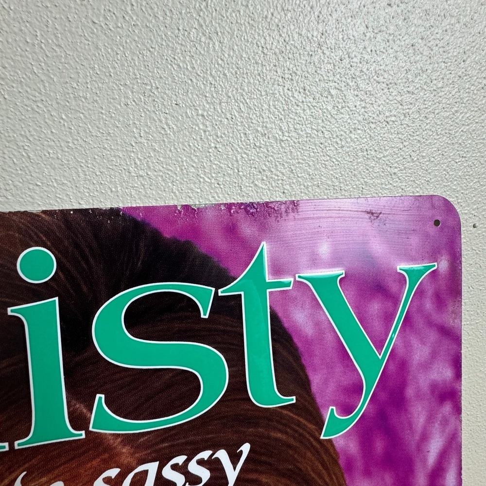 Vintage 1995 Misty Slim n Sassy Cigarette Metal Advertising Sign 20x14 90s Retro - Picture 3 of 10